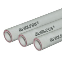 Труба арм.стекловолокном SDR 7.4 PN20 ф20х2.8 мм (140) (Valfex), 4м СЕРАЯ