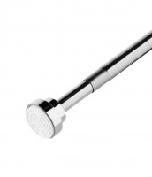 Карниз телескопический душевой для в/к LUX 110-200 см; нерж.сталь тр. 22/25 мм, цвет металл