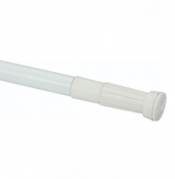 Карниз телескопический душевой для в/к 110-200 см; алюмин. тр.19/22 мм, цвет белый