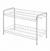 Этажерка для обуви разборная 2 полки (660х280х440) (матовый серый)